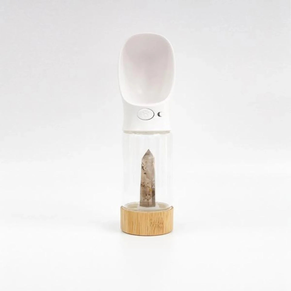 Merci Collective Urban Oasis Crystal-Infused Dog Water Bottle, 300 mL - Pets Perfect