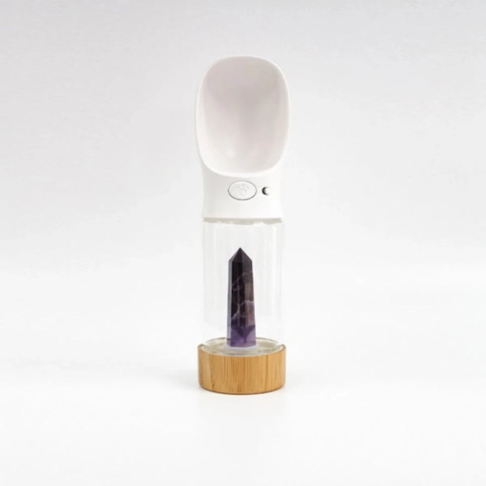 Merci Collective Urban Oasis Crystal-Infused Dog Water Bottle, 300 mL - Pets Perfect