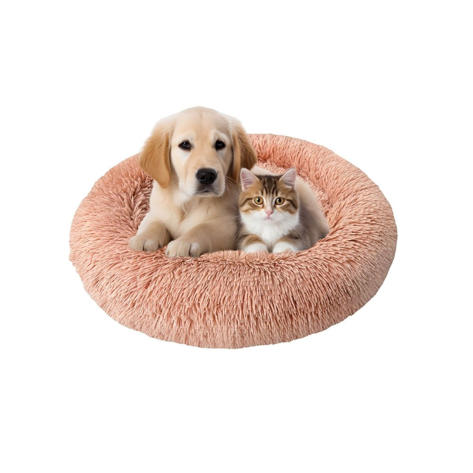 Ethical Pet Sleep Zone Luxe Round Faux Fur 22? Dusty Rose, view 2