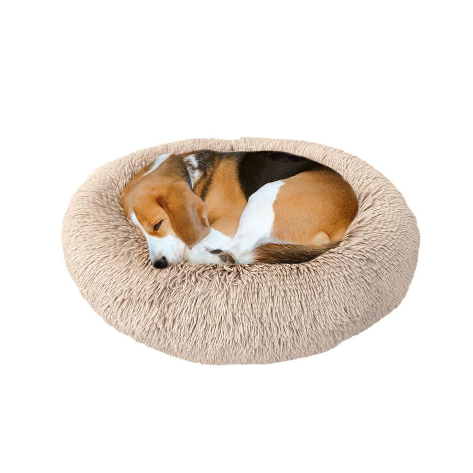 Ethical Pet Sleep Zone Luxe Round Faux Fur 27? Taupe, view 2