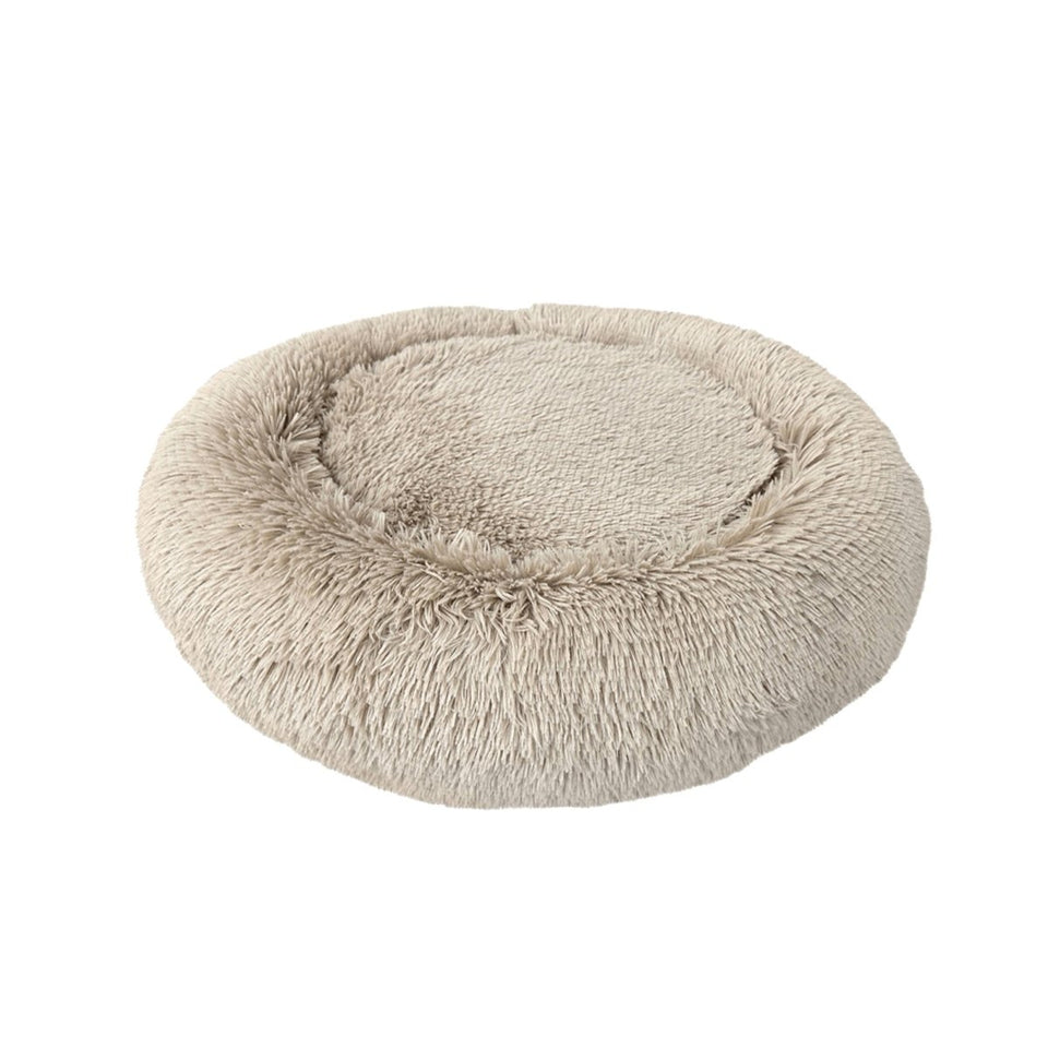 Ethical Pet Sleep Zone Luxe Round Faux Fur 27? Taupe