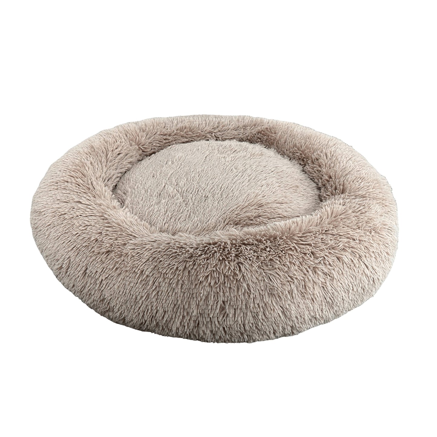 Ethical Pet Sleep Zone Luxe Round Faux Fur 39? Taupe - Pets Perfect
