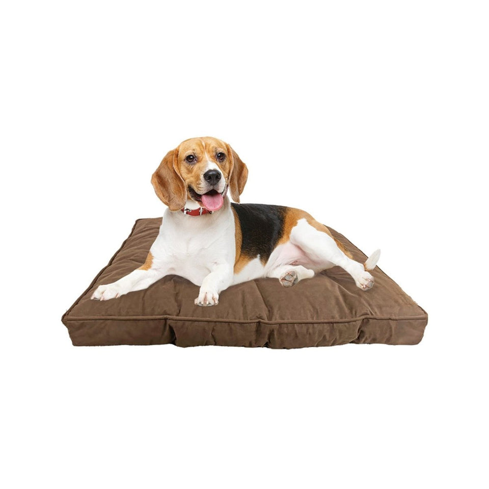 Ethical Pet Sleep Zone Luxe Faux Suede Pillow 32" Chocolate, view 2
