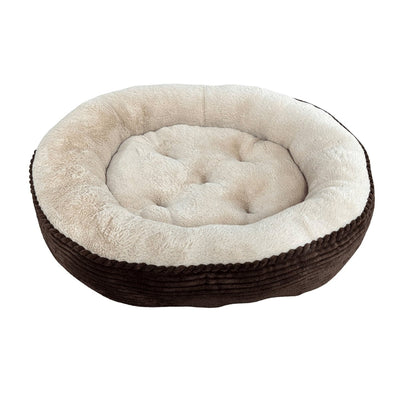 Ethical Pet Sleep Zone Luxe Round Rib Corduroy 36? Chocolate