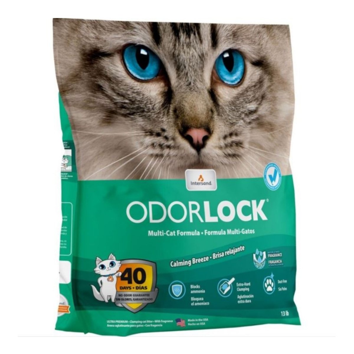 Intersand Odorlock Calming Breeze Cat Litter 1ea/25 lb - Pets Perfect