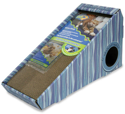 OurPets Cosmic Alpine Cat Scratcher, Brown, Yellow