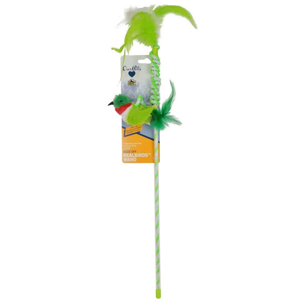 Ourpets Real Bird Wand Buzz Off Hummingbird - Pets Perfect