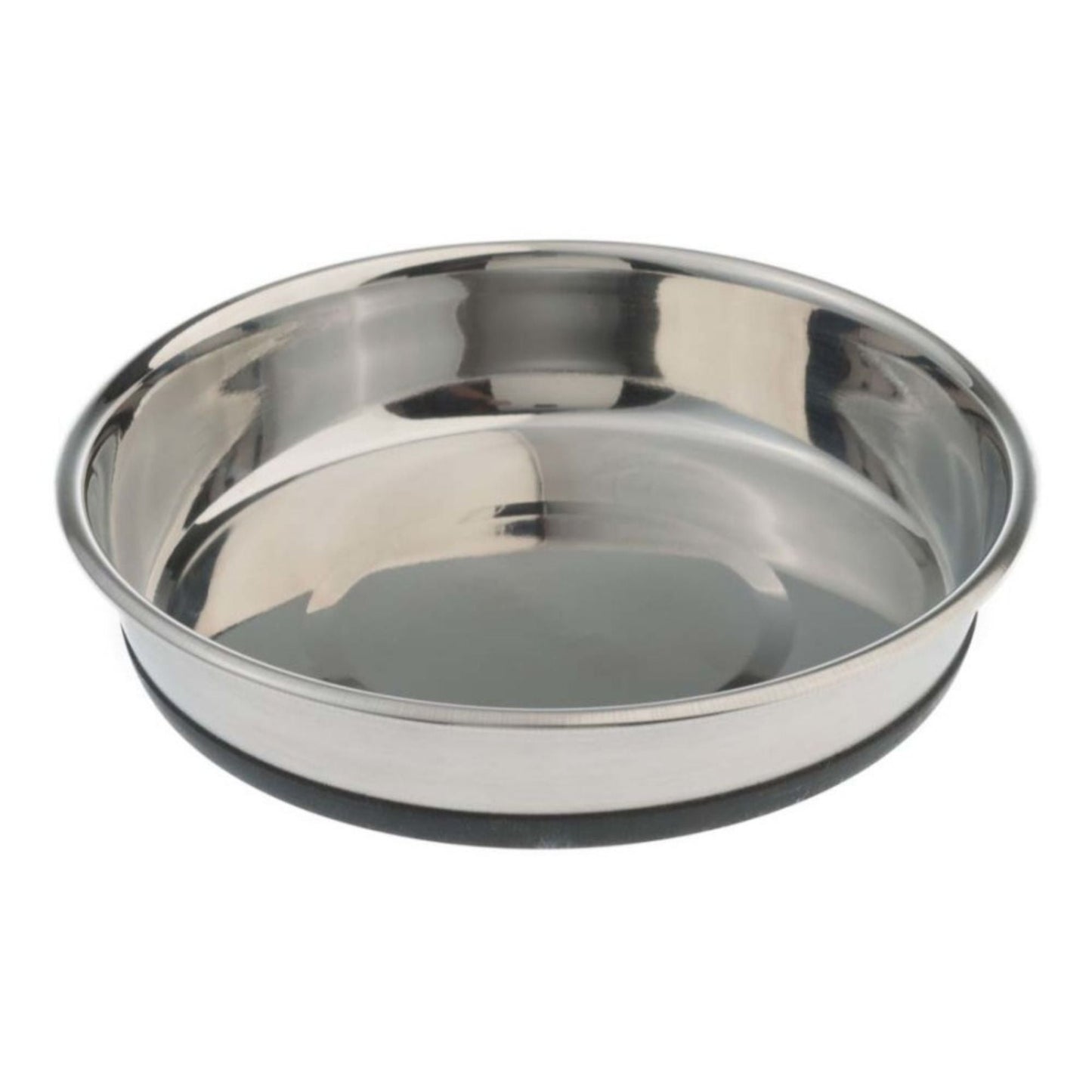 Pet Zone Products Deluxe Stainless Steel Cat Bowl, Silver, 12 oz