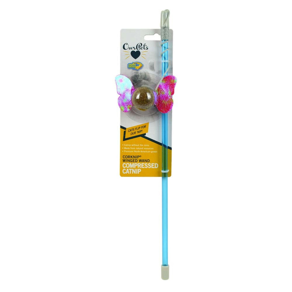 Ourpets Corknip Winged Wand, Butterfly
