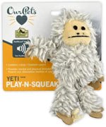 OurPets Play N Squeak Yeti Catnip Toy Grey 1ea/One Size - Pets Perfect