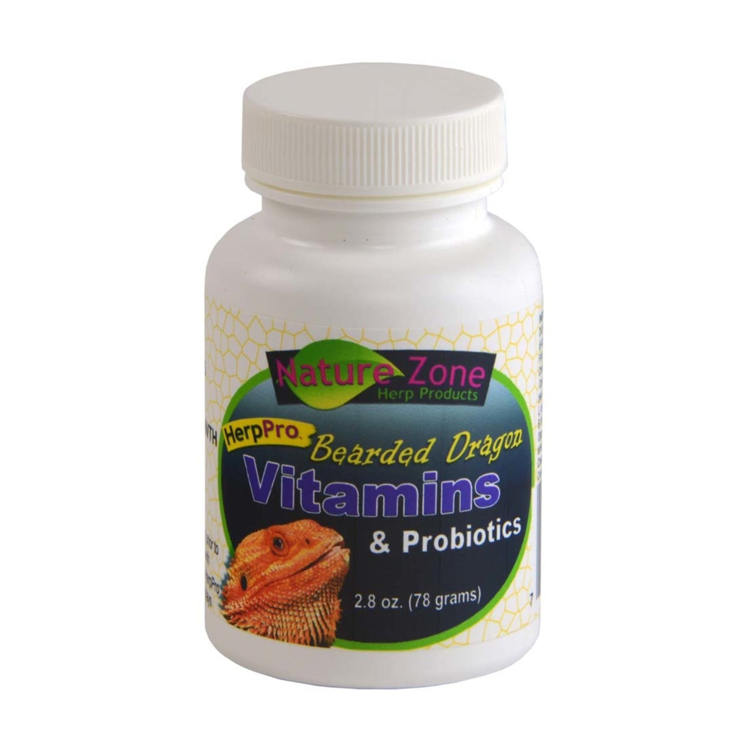 Nature Zone HerpPro Vitamins & Probiotics Supplement for Bearded Dragons, 2.8 oz