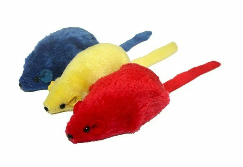 Multipet Big Mouse Cat Toy Assorted, 3.75 in