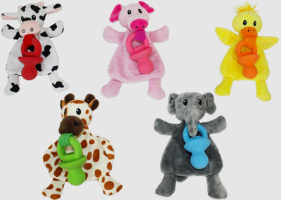 Multipet Pacifier Pals Stuffed Animals Assorted, 8 in
