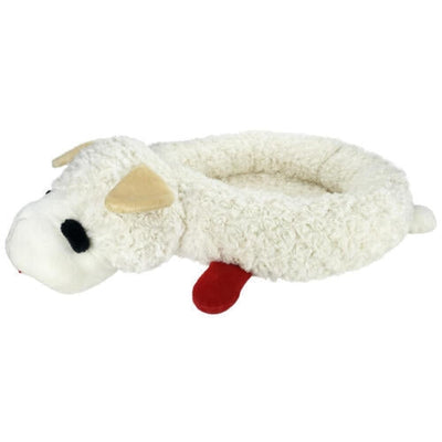 Multipet Lamb Chop Bolster Style Dog Bed Medium, 27 in x 18.5 in