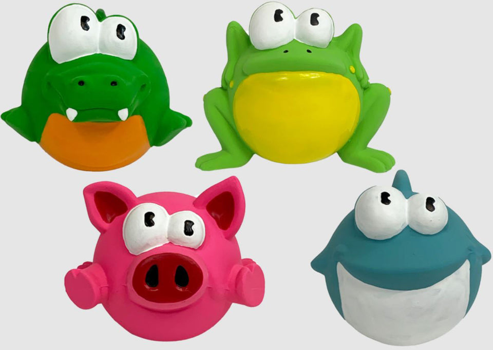 Multipet Lyla Latex Animals Dog Toys Assorted, 2.5 in