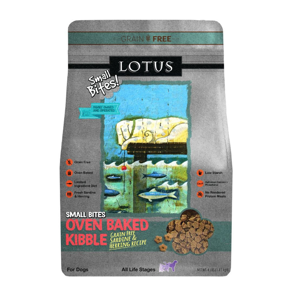 Lotus Dog Adult Grain-Free Small Bite Sardine Pollock 4 lb
