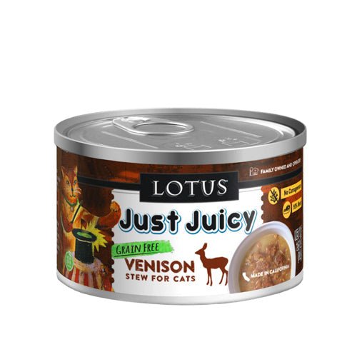 Lotus Cat Juicy Stew Venison 2.5 oz. 24 ct