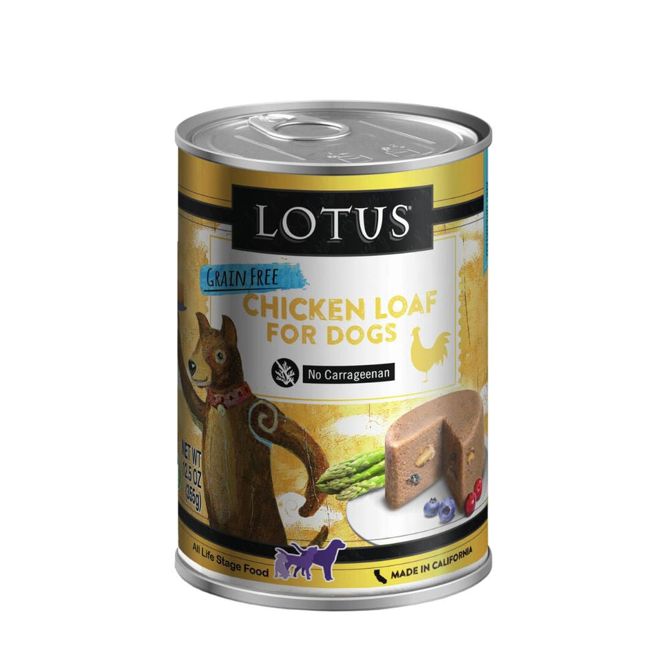 Lotus Dog Grain-Free Loaf Chicken 12.5 oz. 12 ct