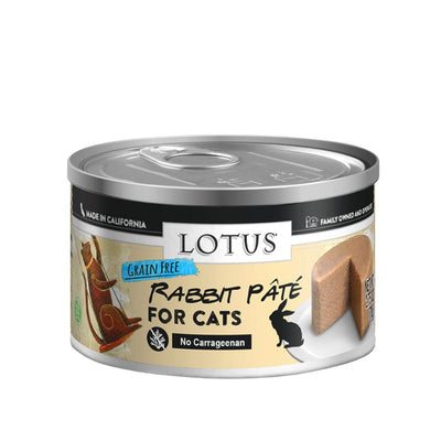 Lotus Grain-Free Rabbit Pate Wet Cat Food, 2.75 oz, 24 ct