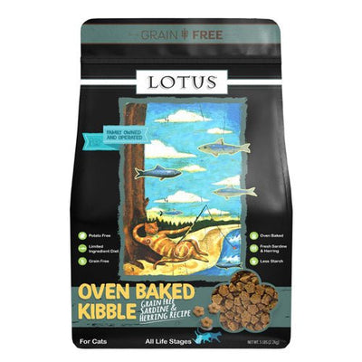 Lotus Cat GF Sardine and Herring Dry Cat Food, All Life Stages, 5 lb