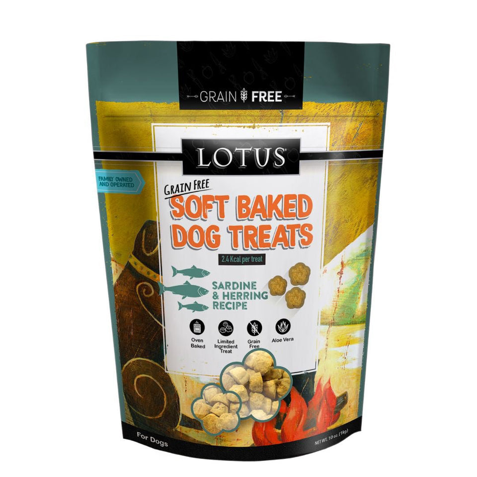 Lotus Dog Soft Baked Grain-Free Sardine & Herring 10 oz