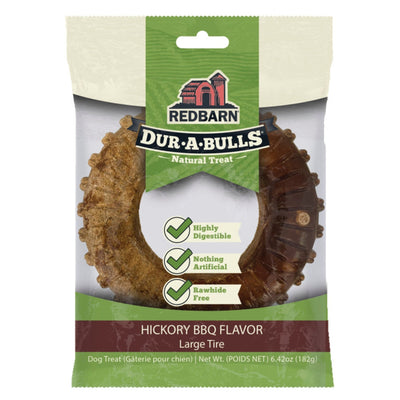 Redbarn Pet Products Dur-A-Bulls Tire Hickory BBQ, 1ea/14Ct, LG