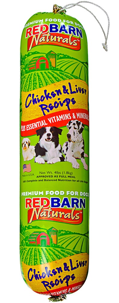 Redbarn Pet Products Dog Food Roll Chicken & Liver 4 lb