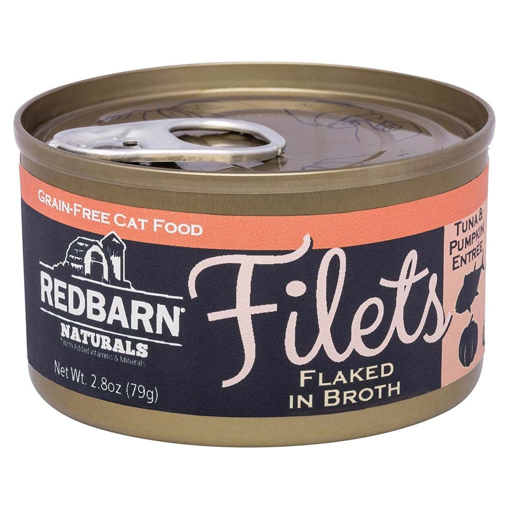 Redbarn Pet Products Filets Flaked in Broth Wet Cat Food Tuna & Pumpkin 12ea/2.8 oz, 12 pk - Pets Perfect