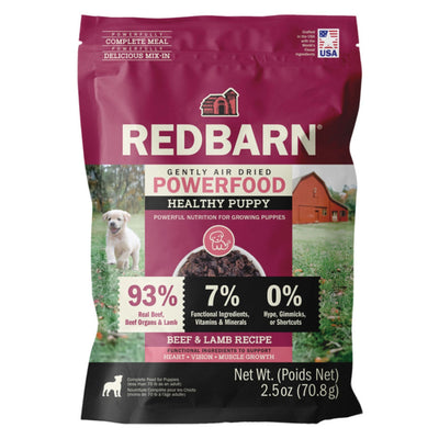 Redbarn Pet Products Gently Air Dried Powefood Healthy Puppy Beef & Lamb Dry Dog Food Beef & Lamb, 12ea/2.5 oz, Sample