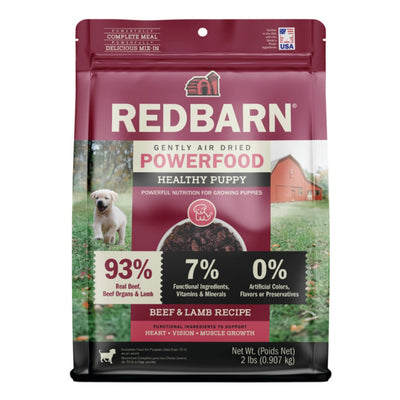Redbarn Pet Products Gently Air Dried Powefood Healthy Puppy Beef & Lamb Dry Dog Food Beef & Lamb, 1ea/2 lb