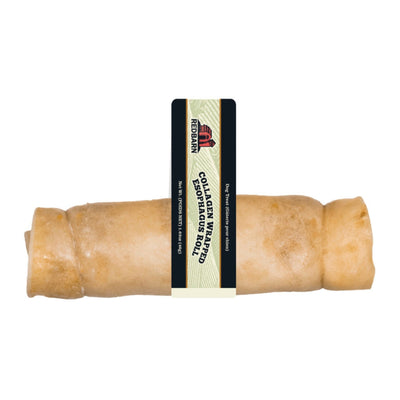 Redbarn Pet Products Redbarn Collagen Wrapped Esophagus Roll Dog Treat 25ea/MD, 25 ct