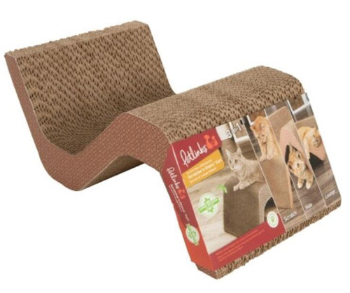 Petlinks Scratcher's Choice Curl Corrugate Cat Scratcher With Infused