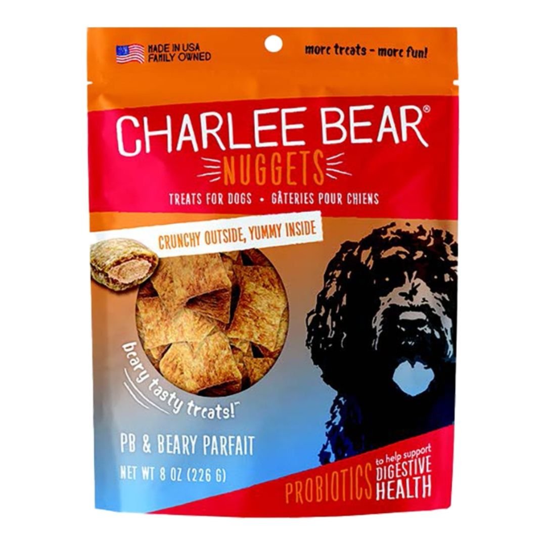 Charlee Bear Nuggets Peanut Butter & Beary Parfait Dog Treats 8 oz - Pets Perfect