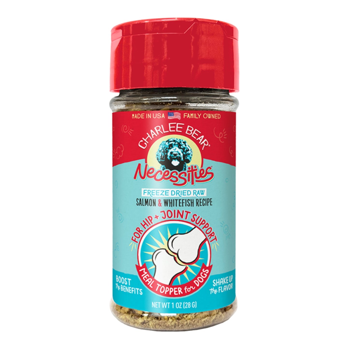 Charlee Bear Dog Necessities Salmon & Whitefish Recipe - Hip & Joint Topper 1oz. - Pets Perfect