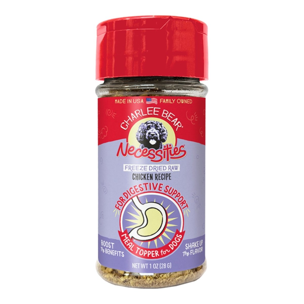 Charlee Bear Dog Necessities Chicken Recipe - Digestive Health Support Topper 1oz. - Pets Perfect