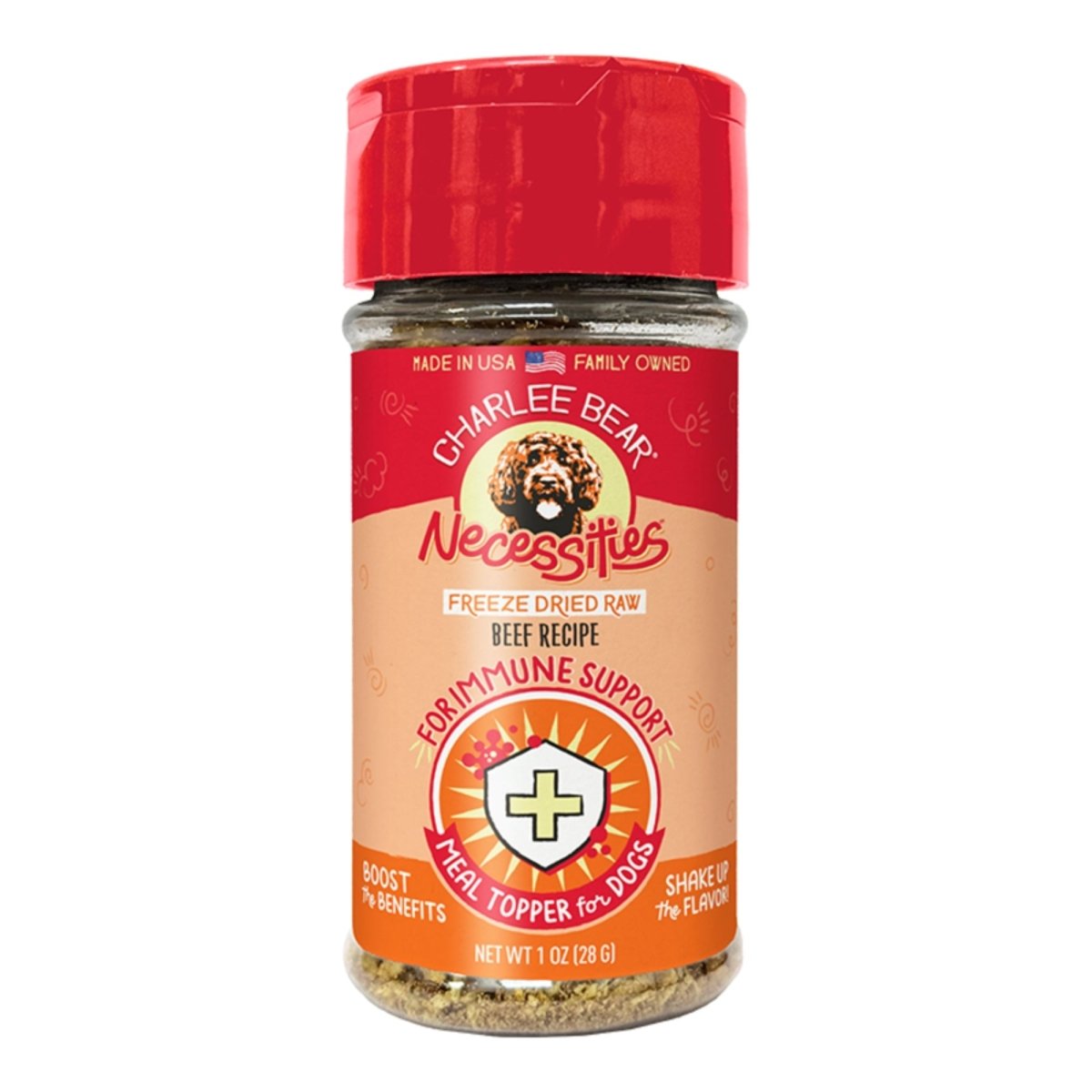 Charlee Bear Dog Necessities Beef Recipe - Immune Health Support Topper 1oz. - Pets Perfect