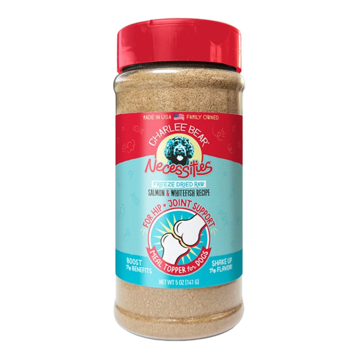 Charlee Bear Dog Necessities Salmon & Whitefish Recipe - Hip & Joint Topper 5oz. - Pets Perfect