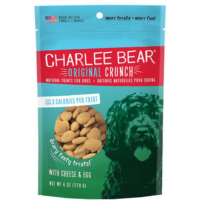 Charlee Bear Dog Cheese And Egg Dog Treat 6 oz