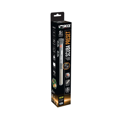Sicce SCUBA Preset Submersible Heater, 100W
