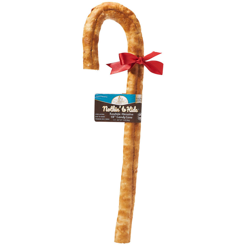 Fieldcrest Nothin' to Hide - Rawhide-Free Beef Candy Cane 18 in, 1 ct
