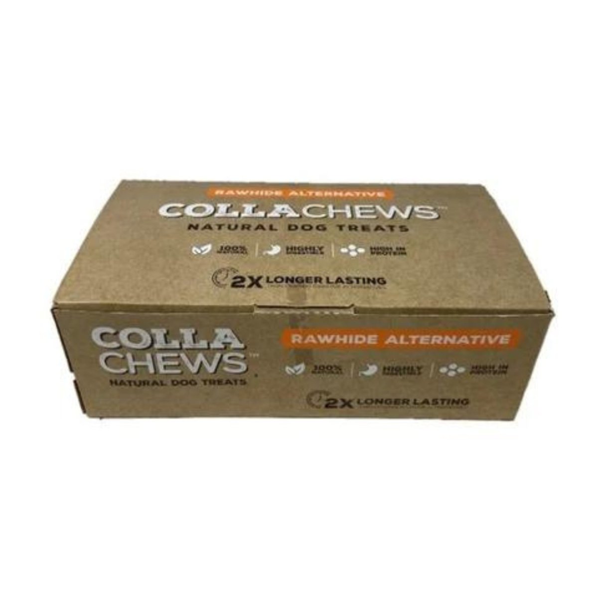 Collachews – Long - Lasting 6" Chicken Collagen Dog Chew Roll | Case of 30 - Pets Perfect