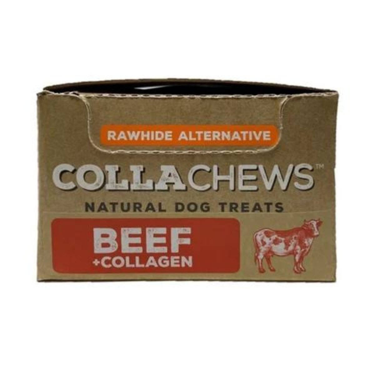 Collachews – Long - Lasting 6" Beef Collagen Dog Chew Roll | Case of 30 - Pets Perfect