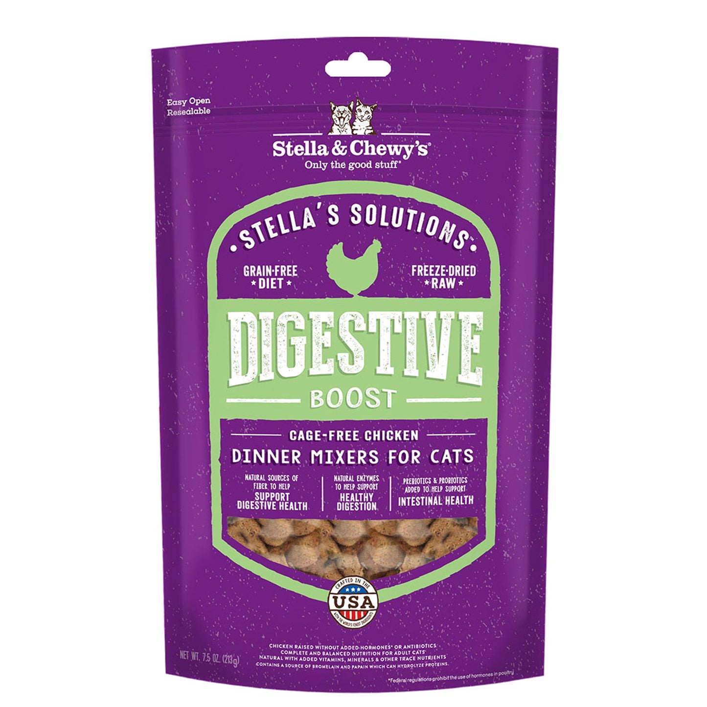 Stella & Chewy's Solutions Digestive Boost Freeze-Dried Chicken 7.5 oz