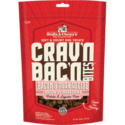 Stella & Chewy's Dog Cravn Bacon Bites Pork 8.25 oz