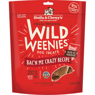 Stella & Chewy's Dog Freeze-Dried Weenie Bacon, 3 oz