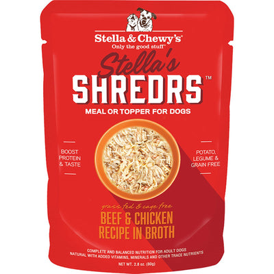 Stella & Chewy's Dog Shredrs Beef And Chicken 2.8 oz. 24 ct