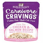 Stella and Chewys Cat Carnivore Cravings Shred Chicken and Salmon 2.8oz. (Case of 24) - Pets Perfect