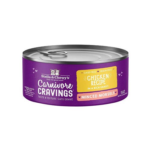 Stella and Chewys Cat Carnivore Cravings Minced Morsels Chicken 2.8oz. (Case of 24) - Pets Perfect