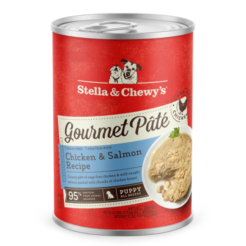Stella & Chewy's Puppy Gourmet Pate, Chicken & Salmon, 12.5 oz, Case of 12