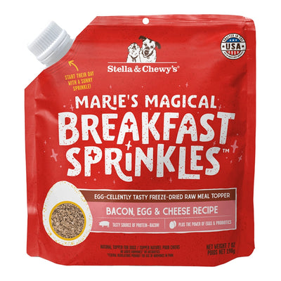 Stella & Chewy's Dog Freeze-Dried Magical Breakfast Sprinkles Bacon, Egg & Cheese 7 oz